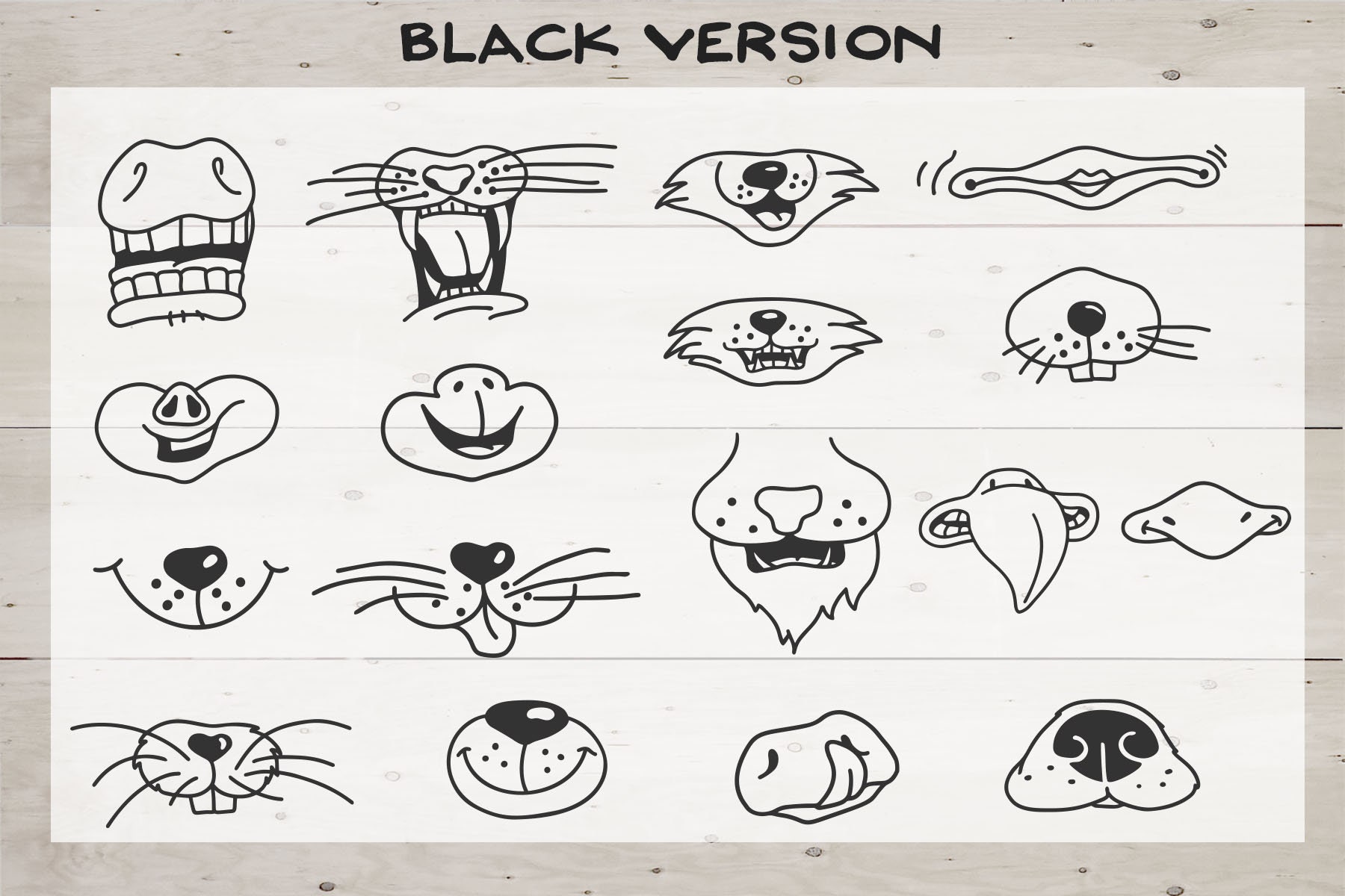 Download Animal SVG Bundle | Cute Animal Faces SVG| Face Mask ...