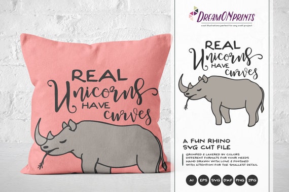 Download Rhino Svg Unicorn Svg Rhinoceros Svg Real Unicorns Have Etsy PSD Mockup Templates
