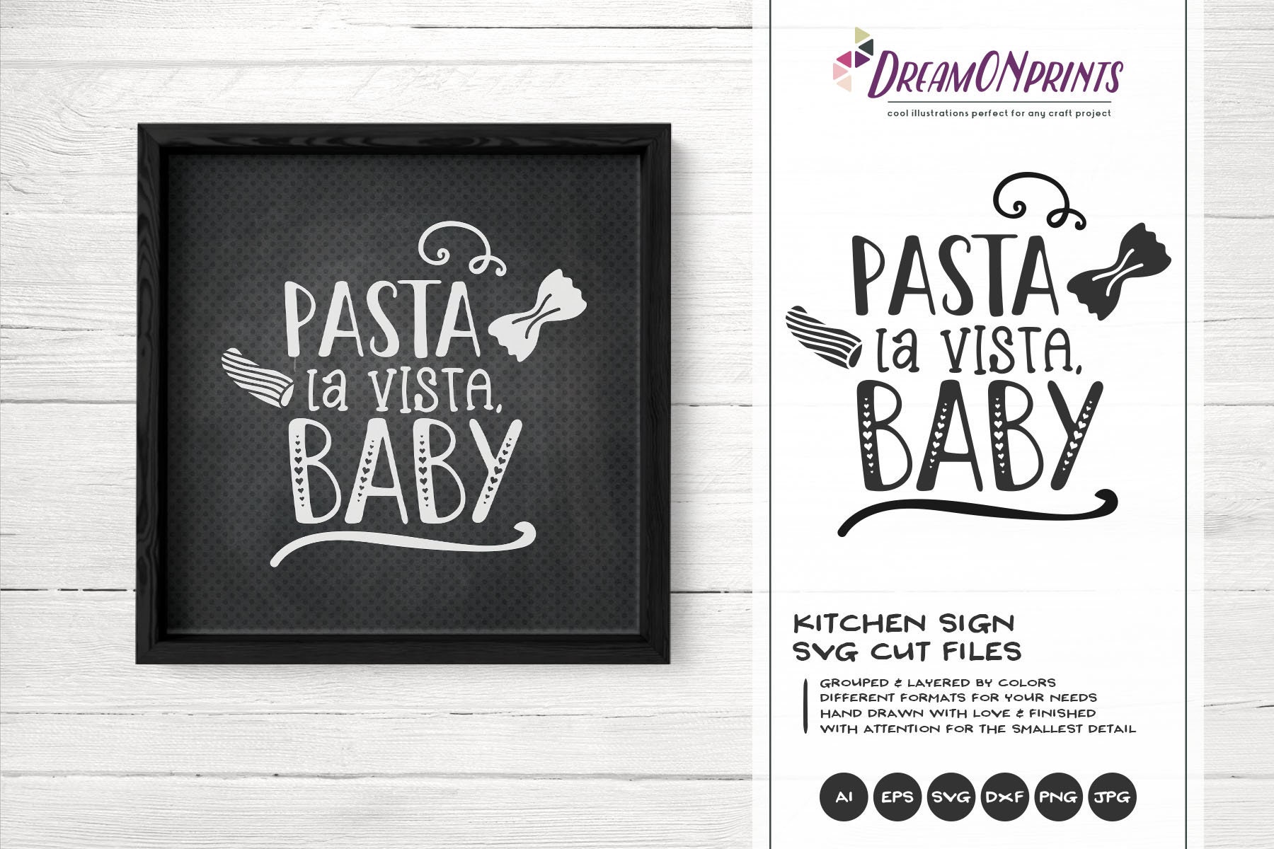 Download Pasta La Vista Baby Svg, Kitchen Svg, Food Pun Svg Kitchen ...