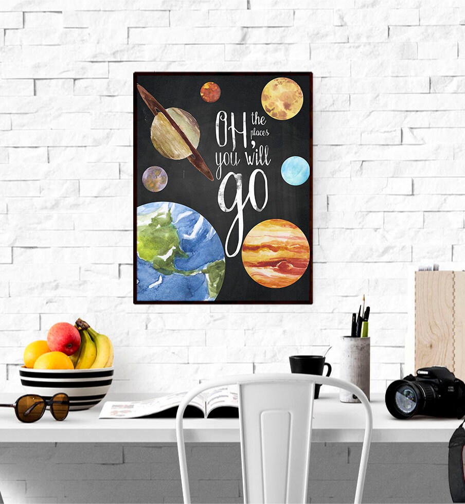 Oh The Places You Will Go Solar System Print Planets Print