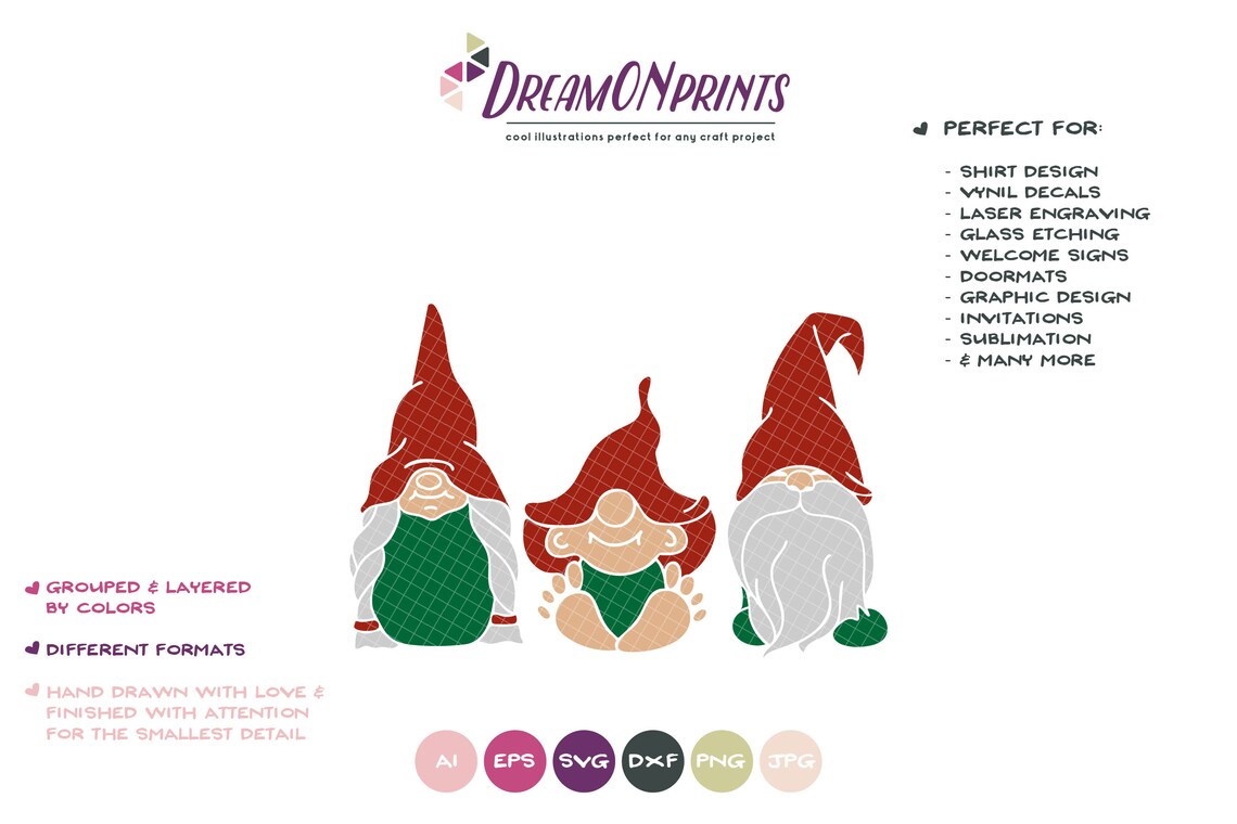 Download Cute Gnome Family SVG Christmas Gnome Cut Files Gnome | Etsy