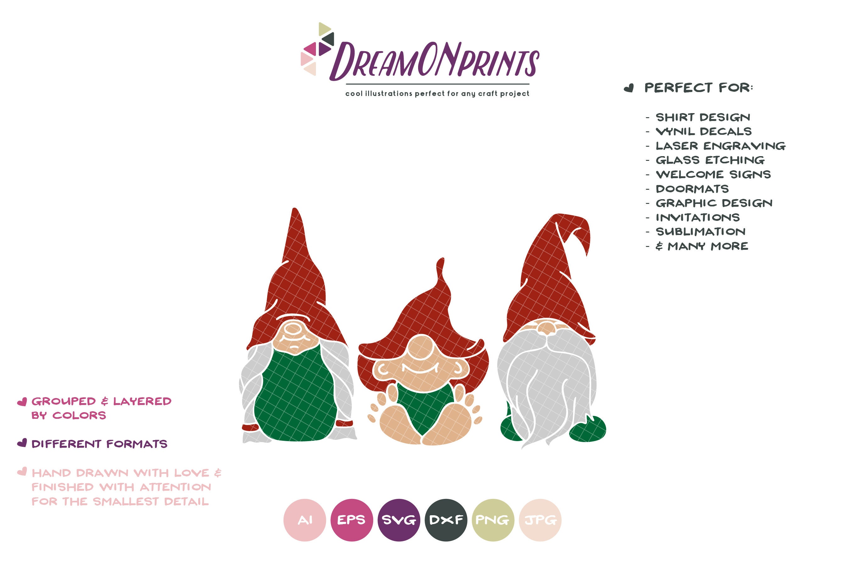 Download Cute Gnome Family SVG | Christmas Gnome Cut Files | Gnome ...