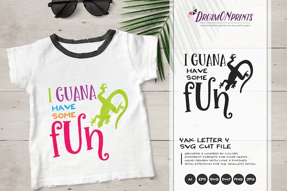 Fun Iguana SVG | Beach SVG | Summer SVG Cut Files