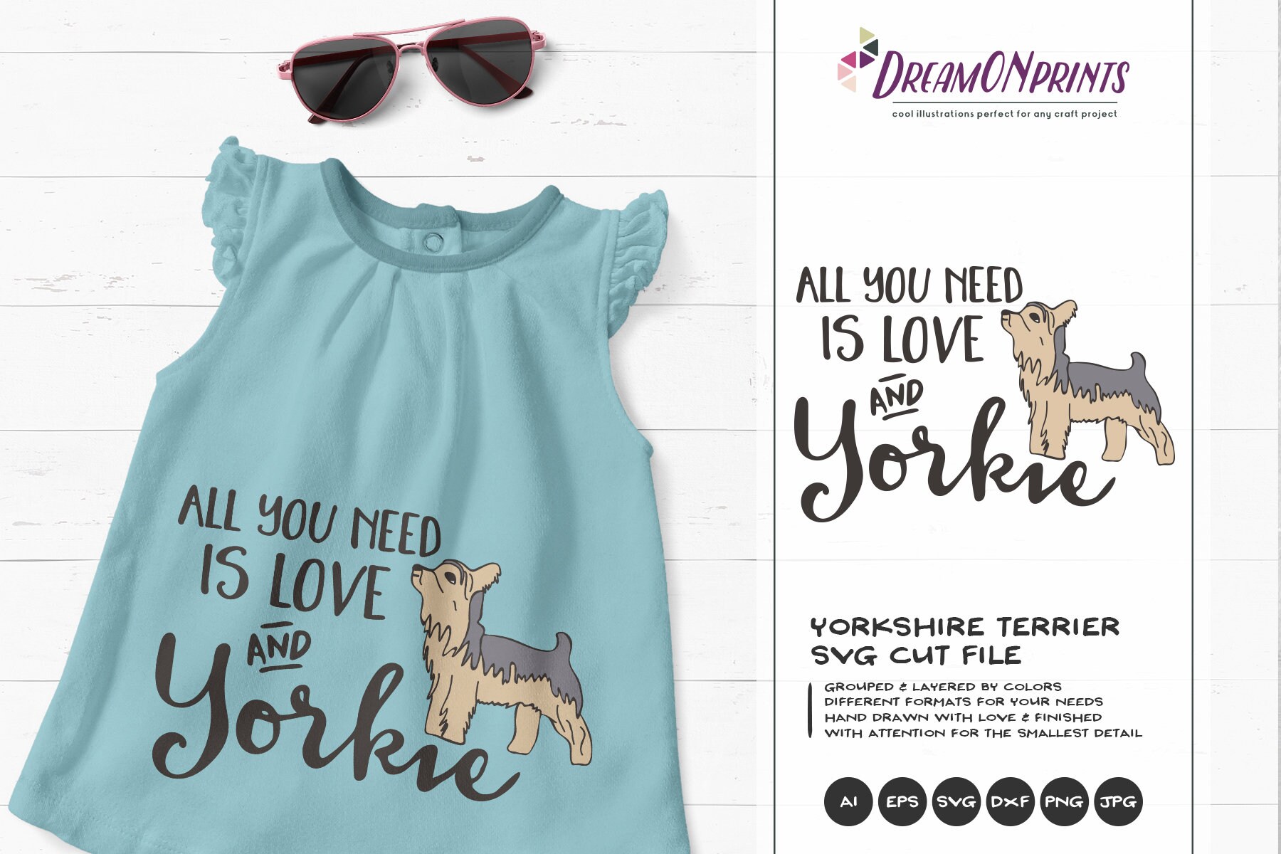 Download Yorkie Svg Yorkshire Terrier All You Need Is Love Svg Pets Svg Cut File Dogs Dxf File For Cricut Silhouette Cutting Machines Dop071