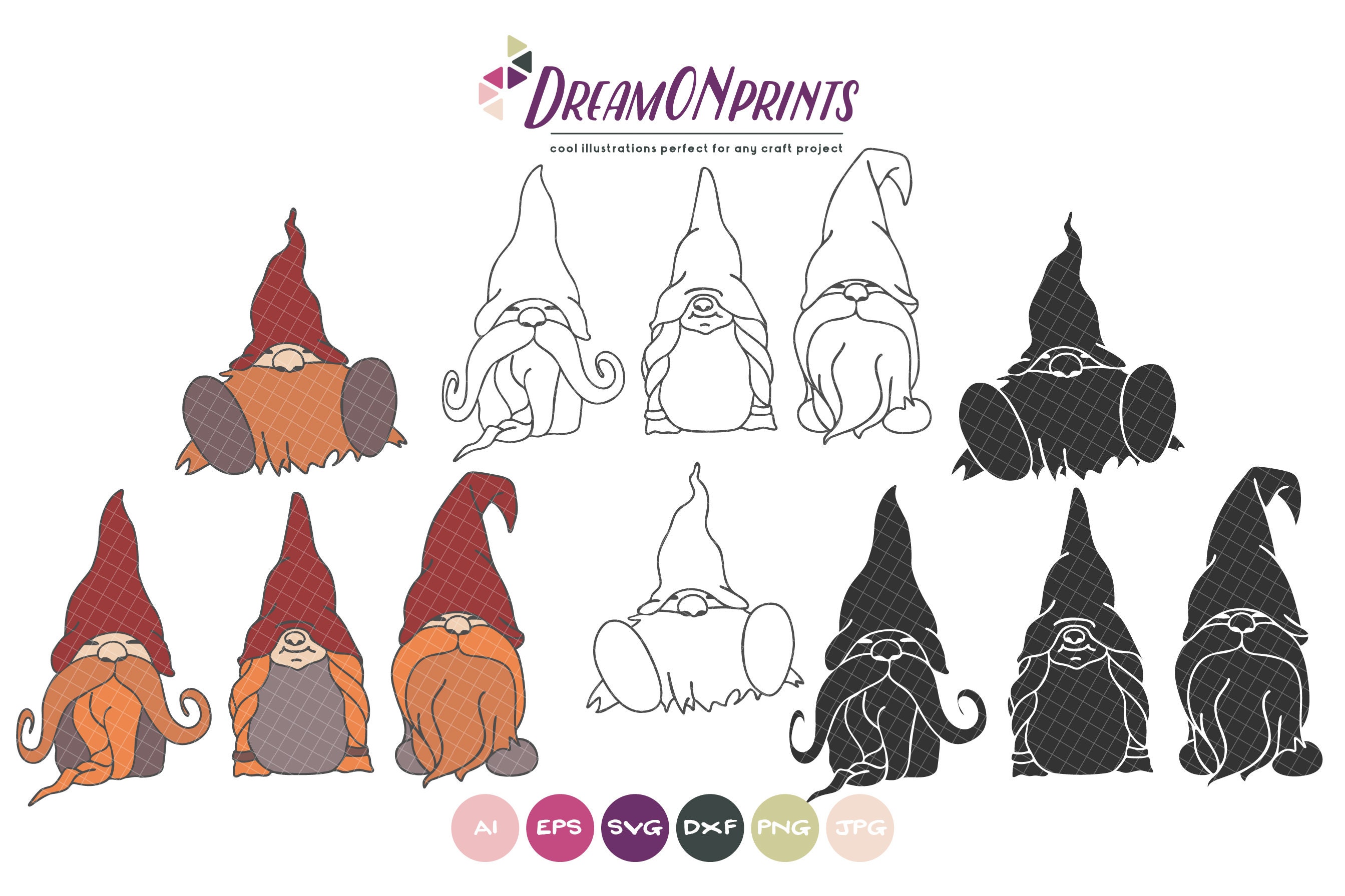 Download Gnomes SVG Bundle, Christmas Gnomes Bundle SVG Merry ...