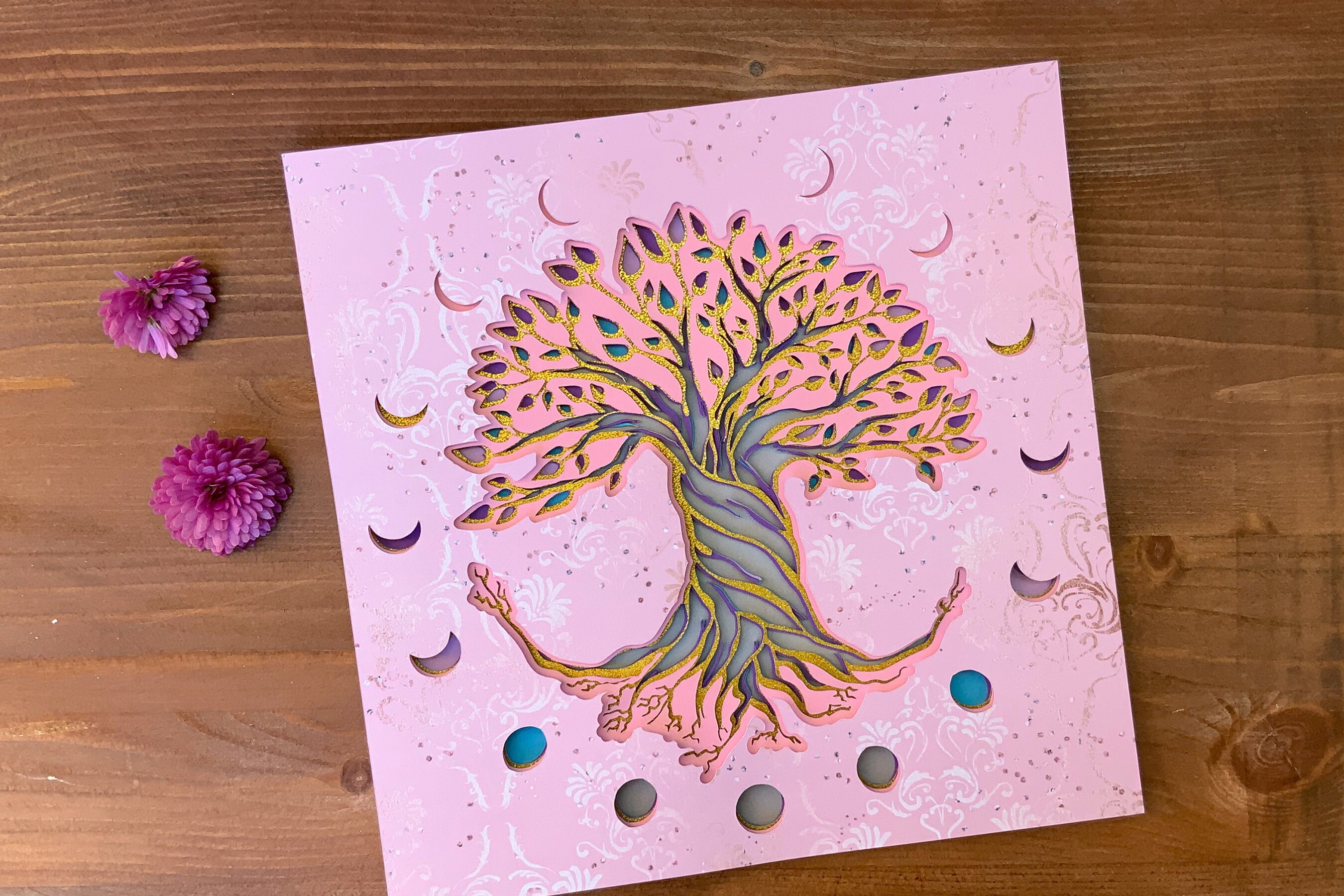 Download Tree 3d Svg Tree Svg 3d Layered Design Moon Phases