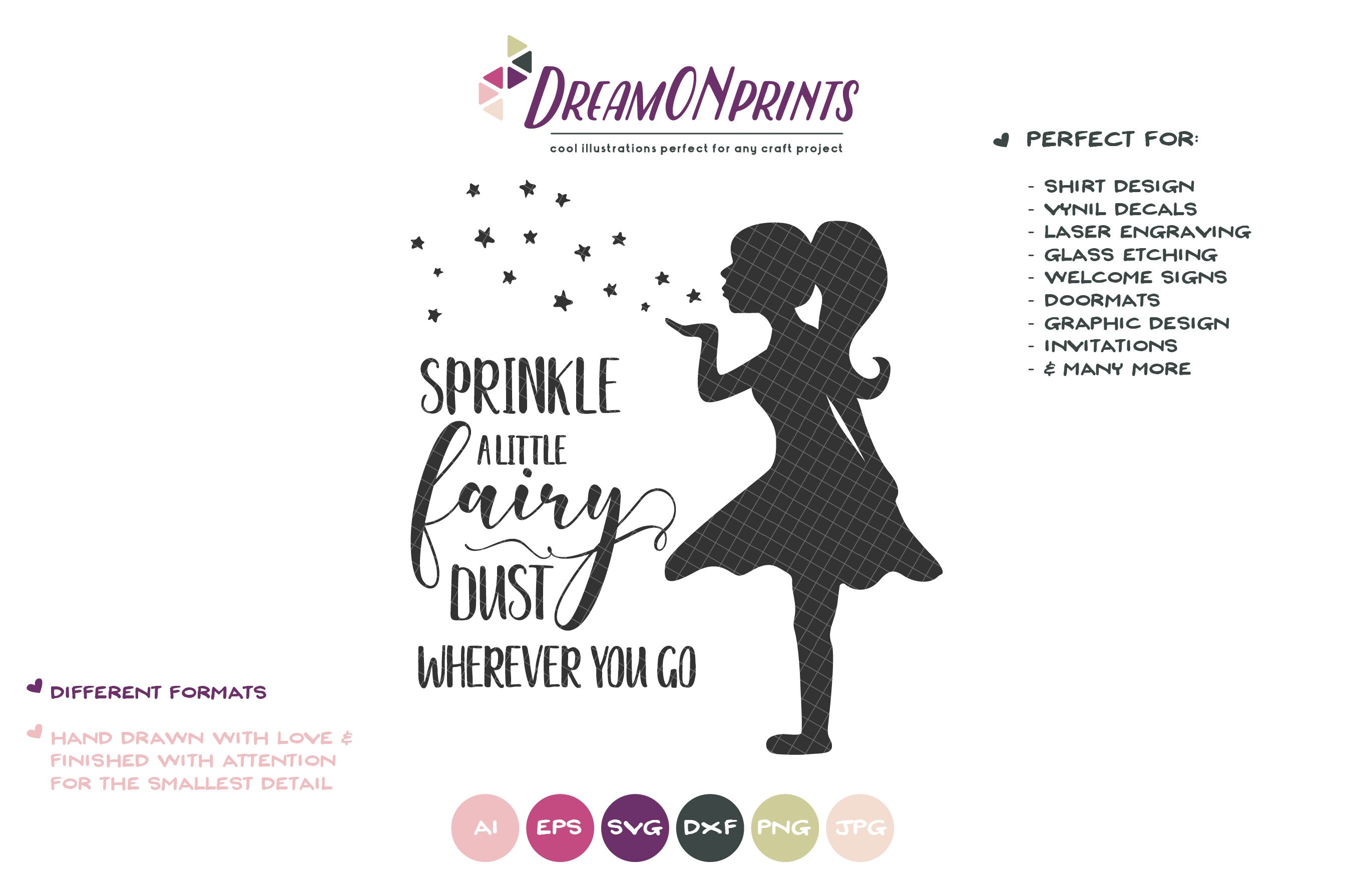 Sprinkle Fairy Dust SVG Cut File Fairy Dust SVG Fairy Cut Etsy