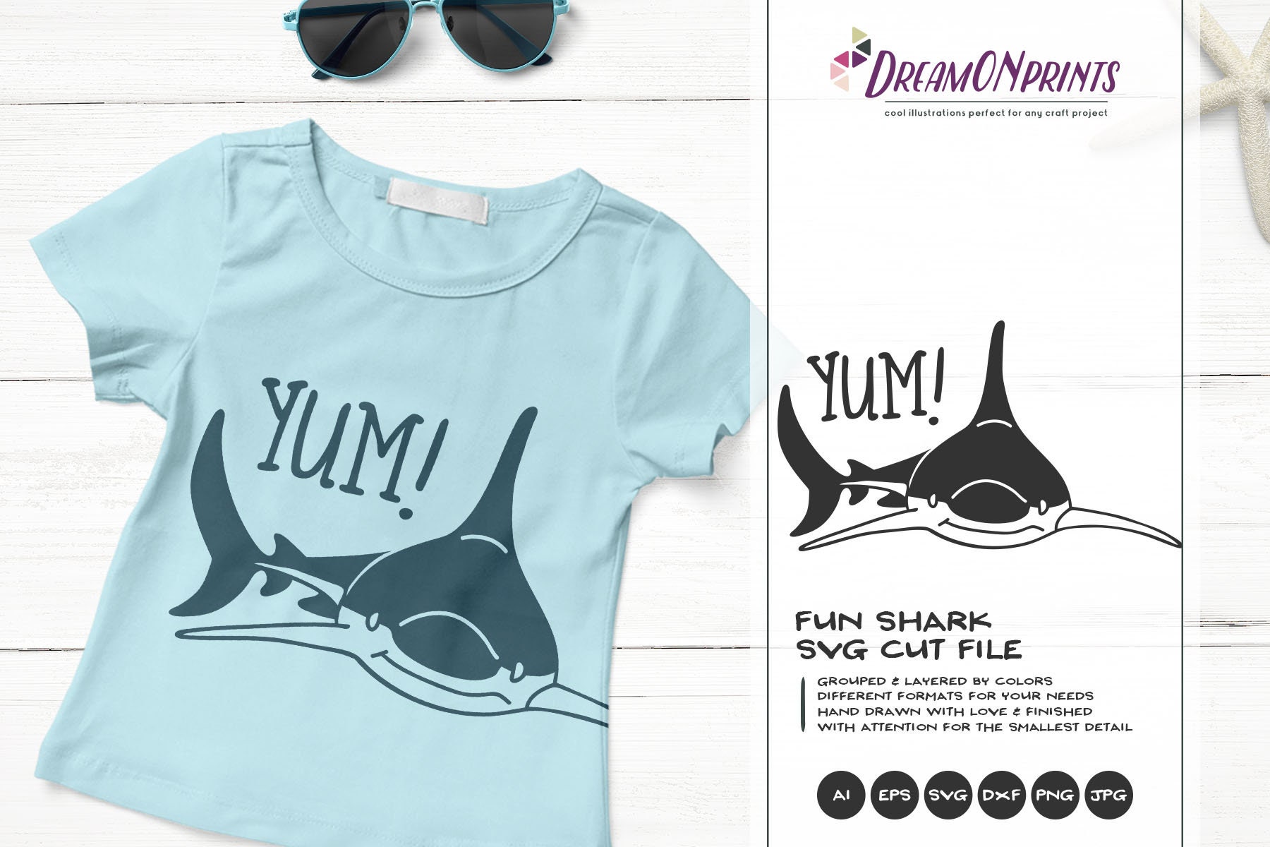 Download Shark SVG Funny Sharks, Yum Svg Kids, Ocean Svg Sea, Beach ...