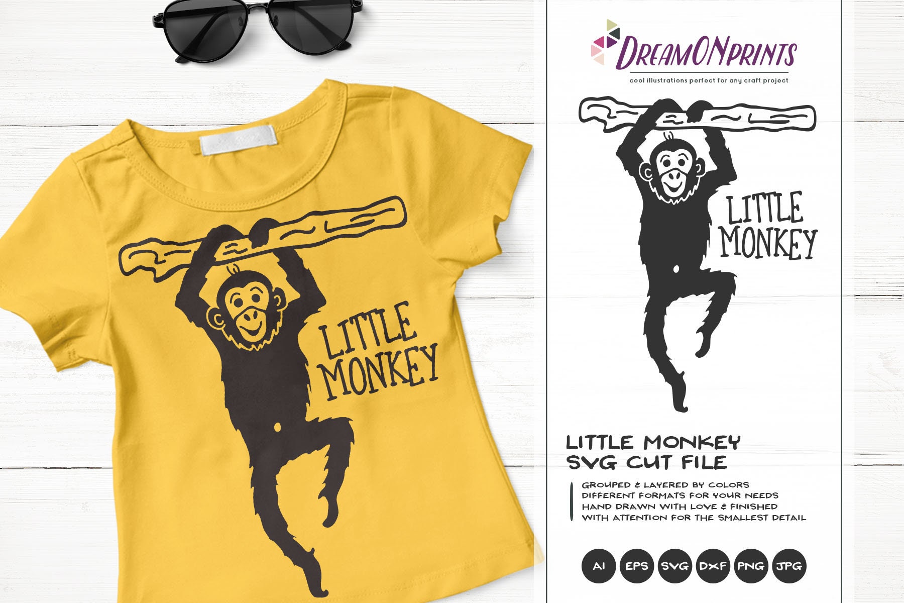 Download Monkey SVG Jungle Animals, Kids SVG Little Monkey, Cute ...
