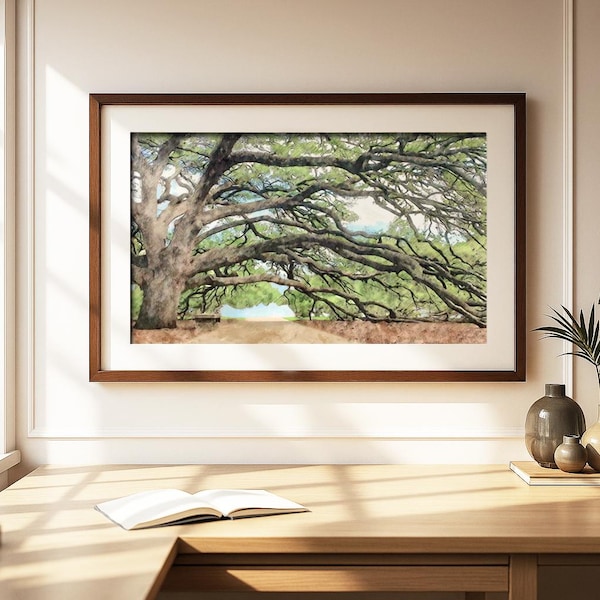 Century Tree Print: Texas A&M Aggie Artwork