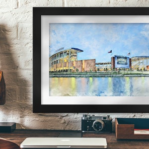 McLane Baylor Football Stadium Print, Baylor Bears Football Artwork, Baylor Bears Football Print and Gift