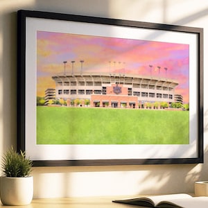 Jordan-Hare Stadium Print: Auburn Tigers Football Art