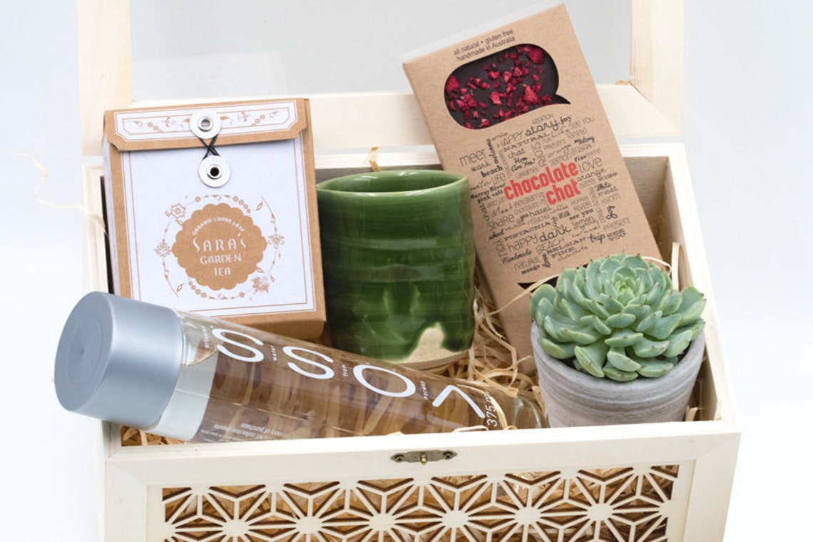 Luxury Gift Box With Succulent Perfect for Housewarming