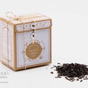 Premium ORGANIC ENGLISH BREAKFAST Tea (50g), for tea party, wedding bomboniere & tea party favour, corporate events gifts,