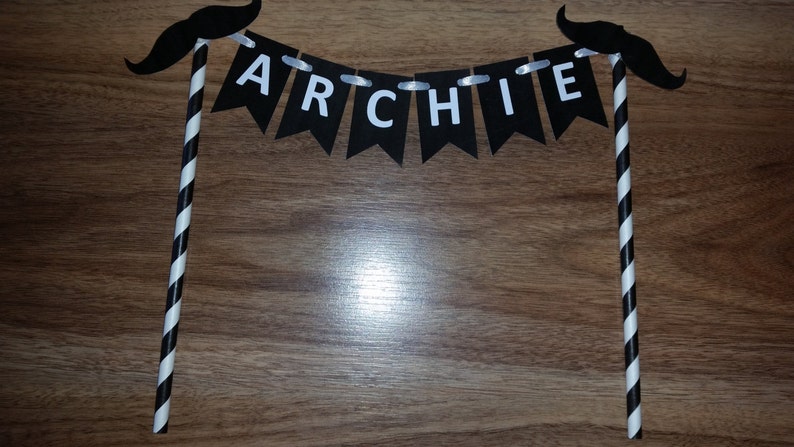 Mustache Birthday Party Custom Made Personalized Name Cake Bunting Smash Cake High Chair Photo Shoot Cake Table Birthday Decor