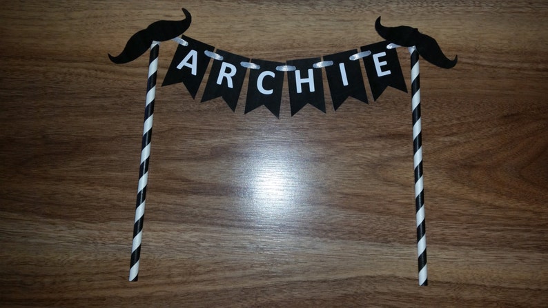 Mustache Birthday Party Custom Made Personalized Name Cake Bunting Smash Cake High Chair Photo Shoot Cake Table Birthday Decor