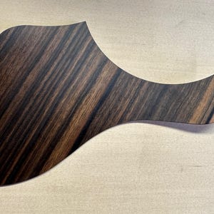 ThinWood™,Taylor, GA Style, Acoustic Pickguard, Macassar Ebony, Slant Grain, 5 inch Rosette 614 814 Special-Builders-LTD-Anniversary Edition