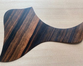 ThinWood™,Taylor 5 inch, GA Style, Acoustic Pickguard, Macassar Ebony, Slant Grain, 5 inch Rosette