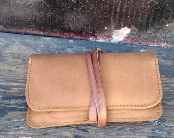 Leather Tobacco pouch leather wallets Handcrafted leather distressed pouch Tobacco wallet