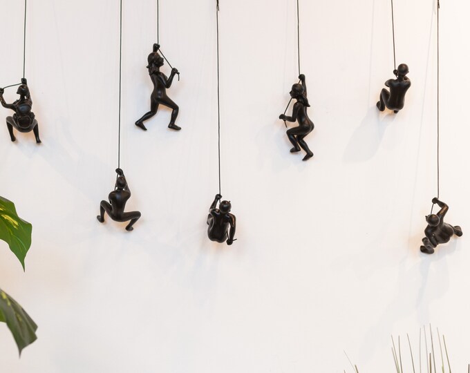 7 Piece Climbing Sculpture Wall Art Gift for Home Decor Etsy