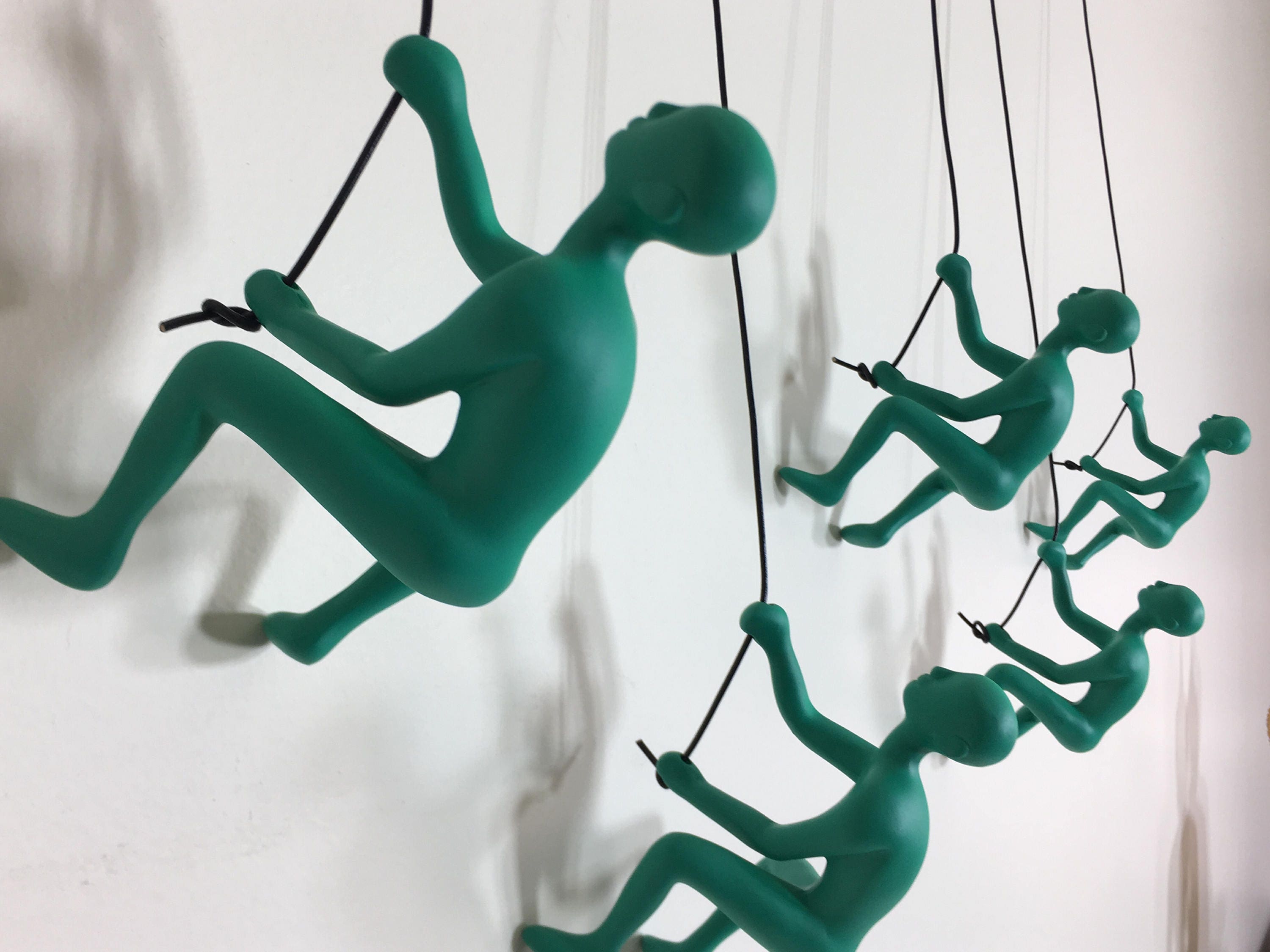 5 Piece Climbing Sculpture Wall Art Gift For Home Decor