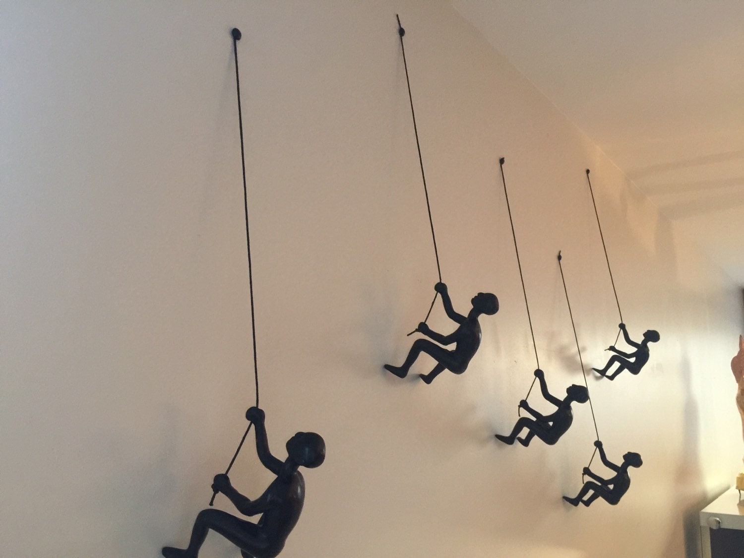Climbing Man Wall Art Set Of 10 Pieces