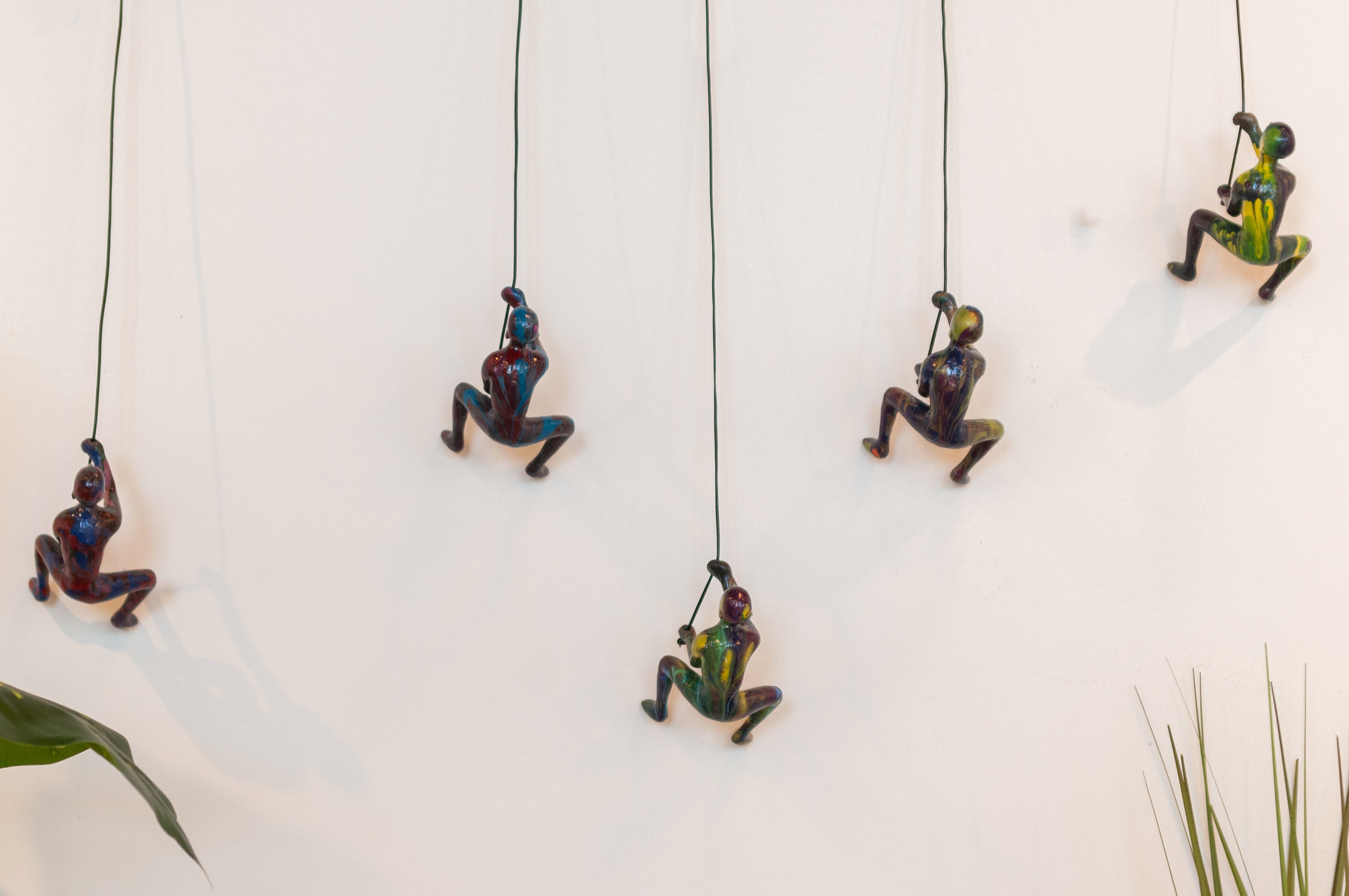 5 Piece Climbing Sculpture Wall Art Gift For Home Decor Interior Design