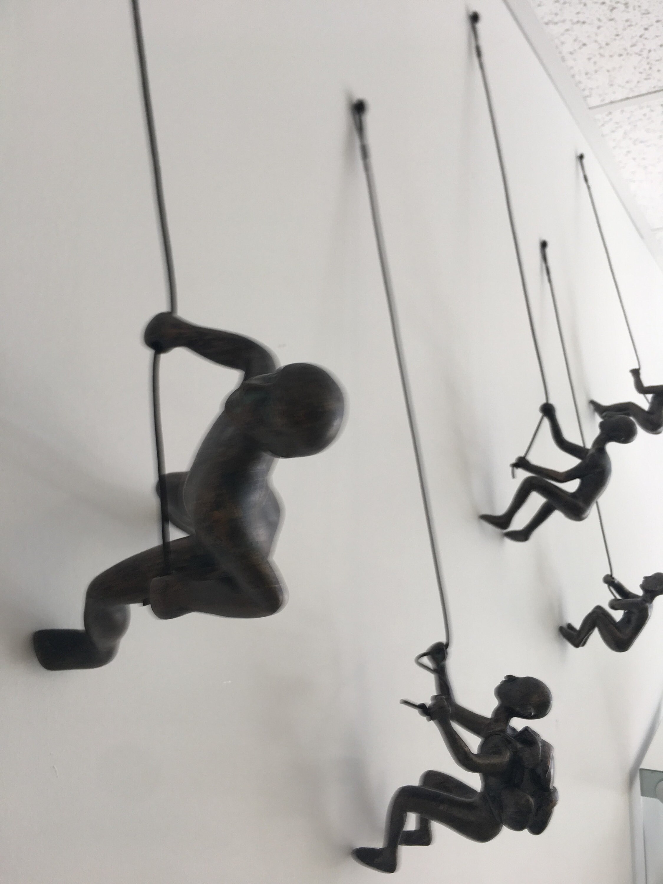 5 Piece Climbing Sculpture Wall Art Gift For Home Decor