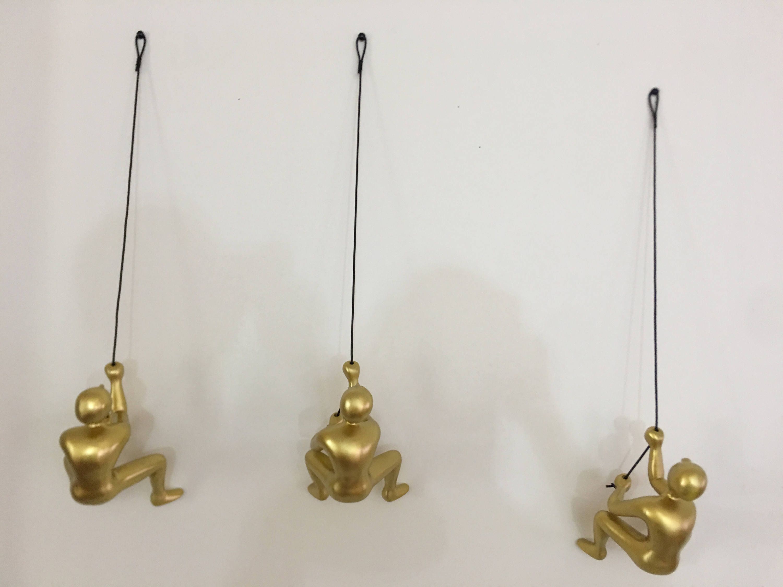 3 Piece BIG Climbing Sculpture Wall Art Gift For Home ...