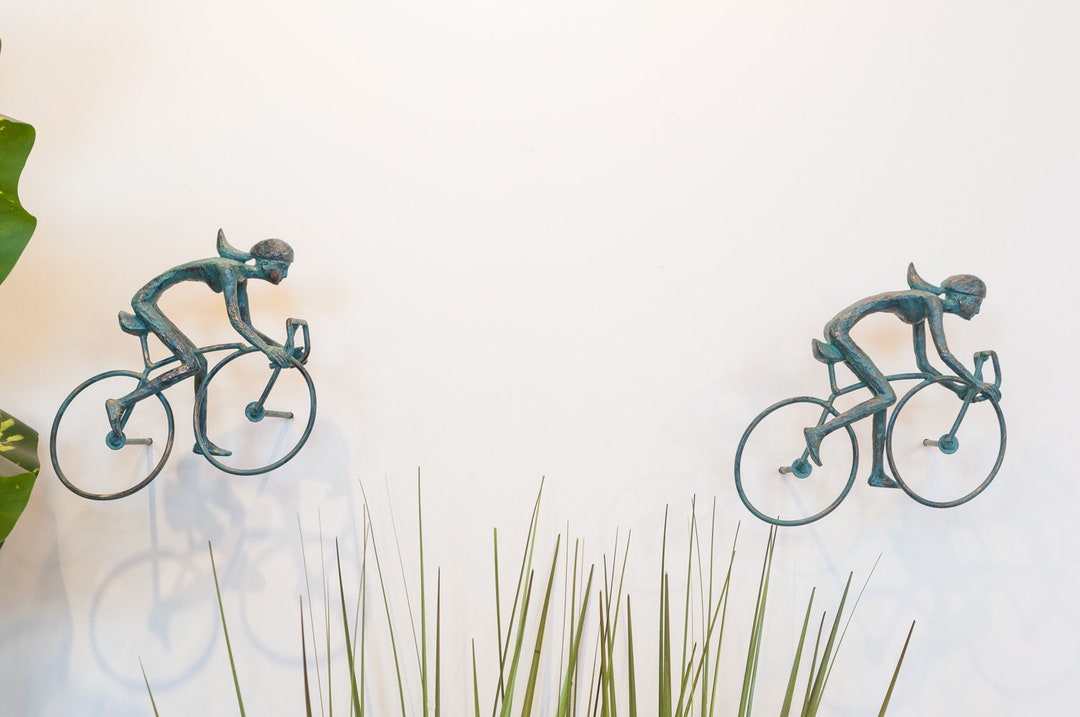 2 Piece 3D Sculpture Bicycle Wall Art Gift for Home Decor Interior