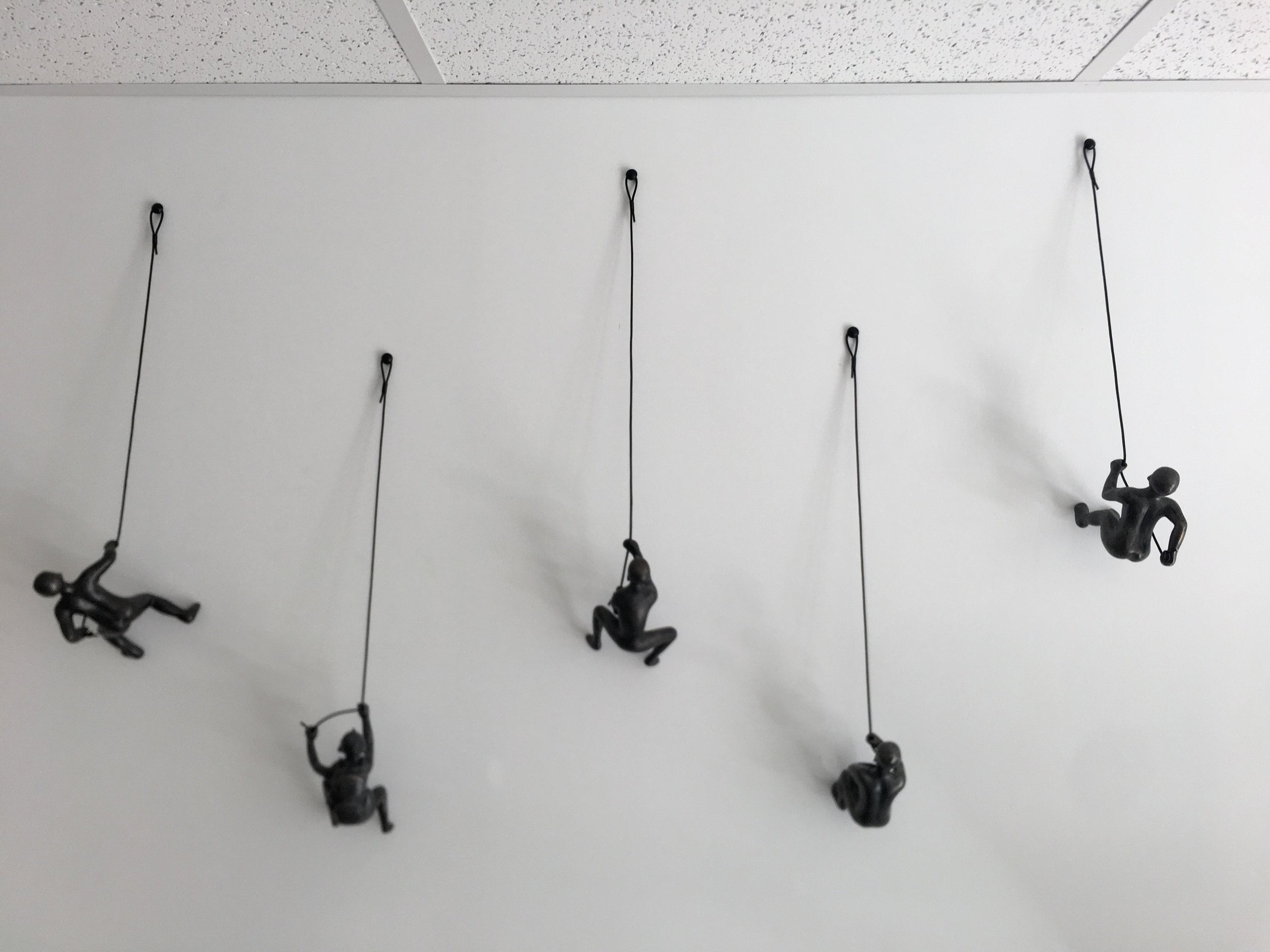 5 Piece Climbing Sculpture Wall Art Gift For Home Decor Interior Design