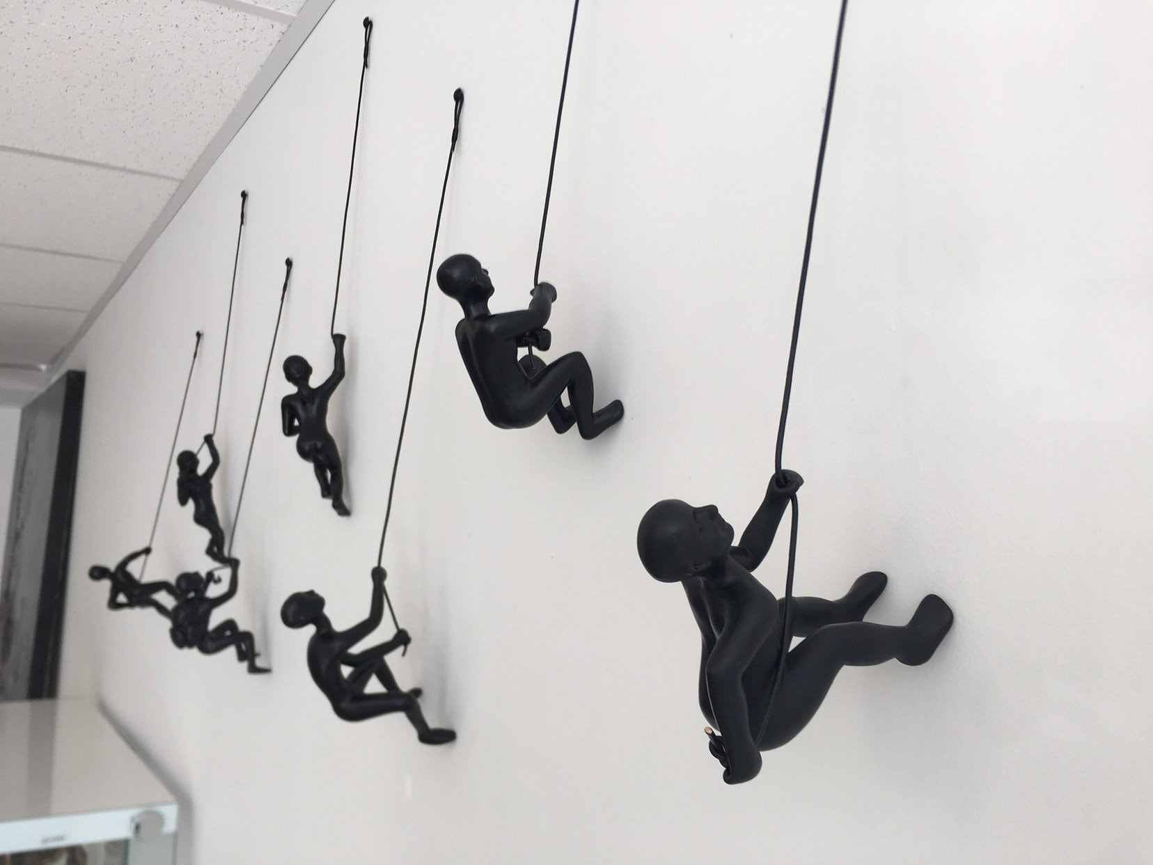 7 Piece Climbing Sculpture Wall Art Gift For Home Decor