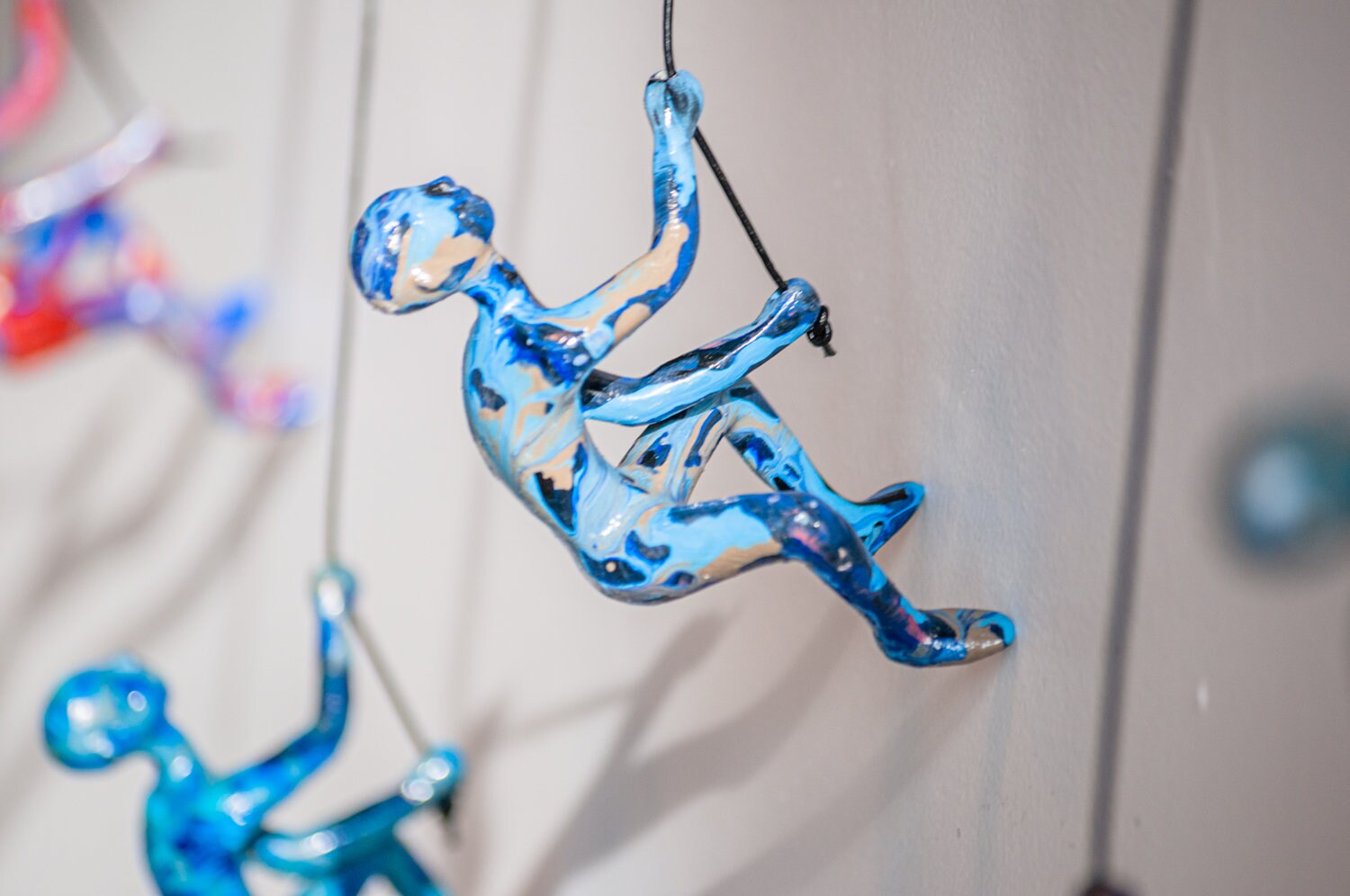 5 Piece Climbing Sculpture Wall Art Gift For Home Decor