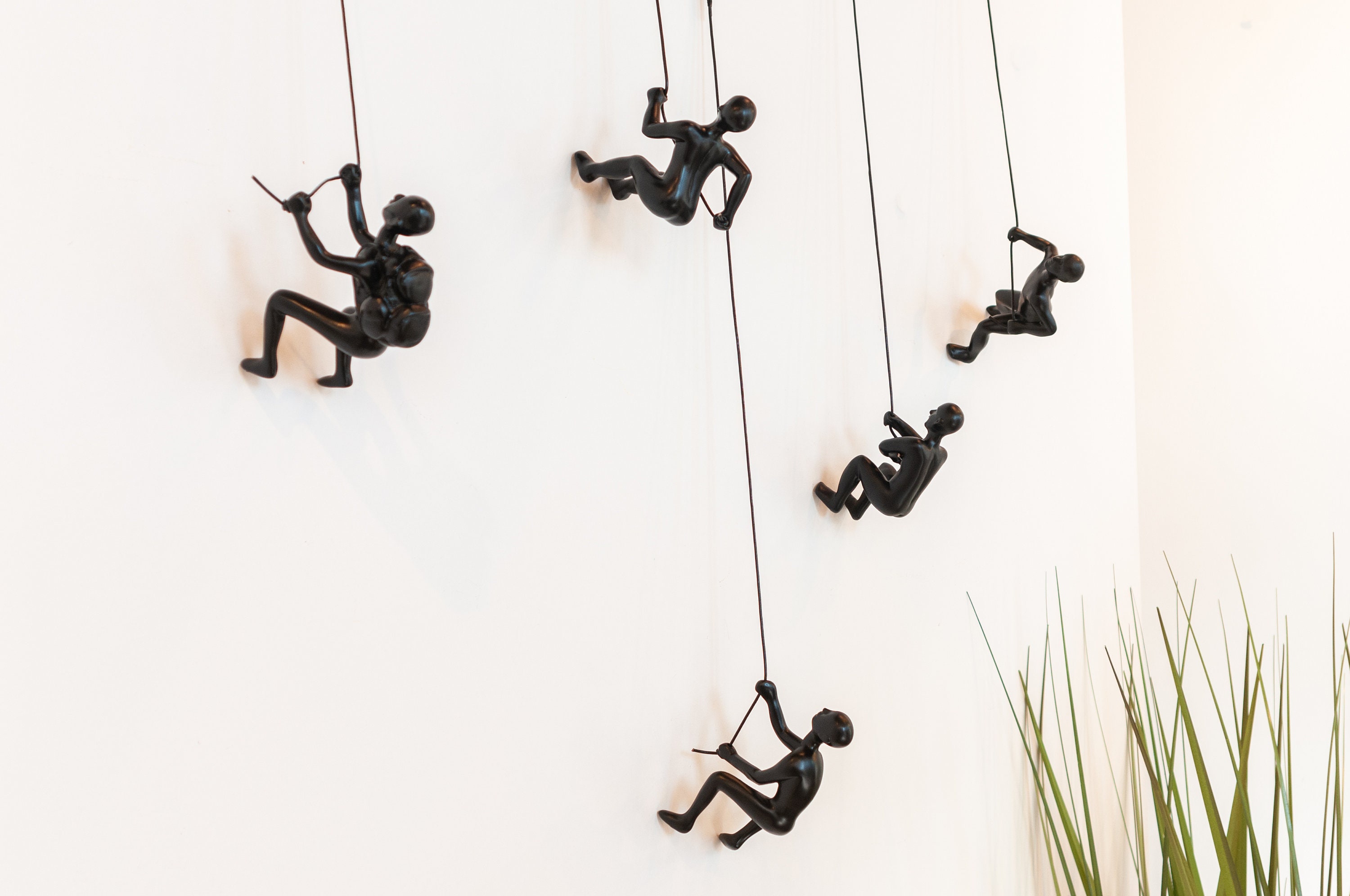 5 Piece Climbing Sculpture Wall Art Gift for Mountain Climber Etsy