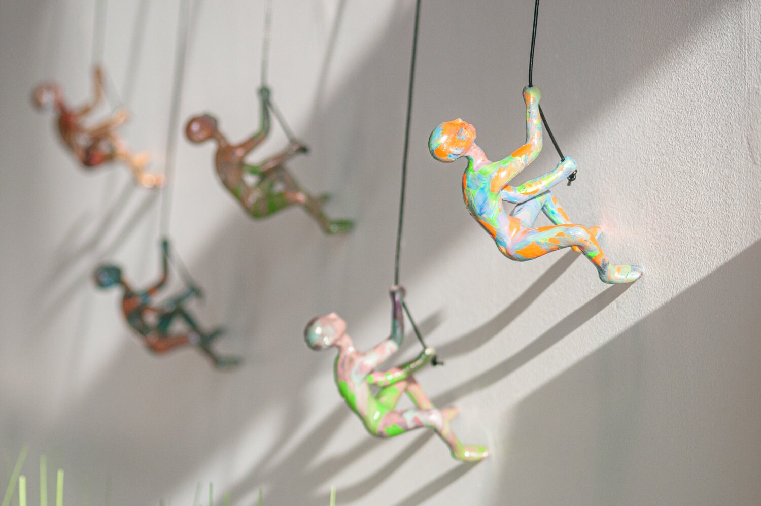 5 Piece Climbing Sculpture Wall Art Gift For Home Decor ...