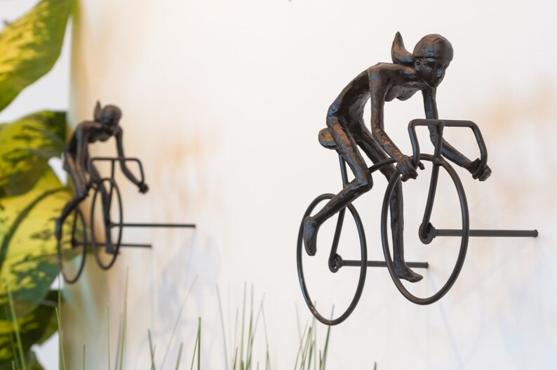 Minimalistische Fahrrad Skulptur - Metall Deko Für Wohnzimmer Und Schreibtisch