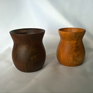 Set of Two Vases, Caro Walnut and Maple image 3