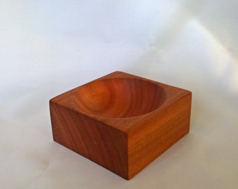 Small Square Redheart Bowl