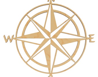 Compass Rose Wall Art - Nautical Compass - 3 beautiful colors - Made in the USA
