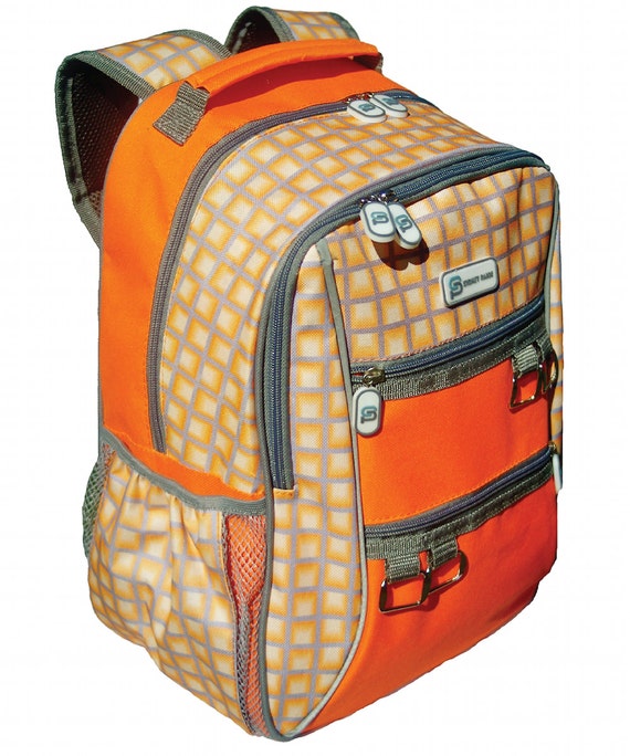 Sydney Paige BUY one GIVE one_Kids Backpack_Orange Tunnels Etsy