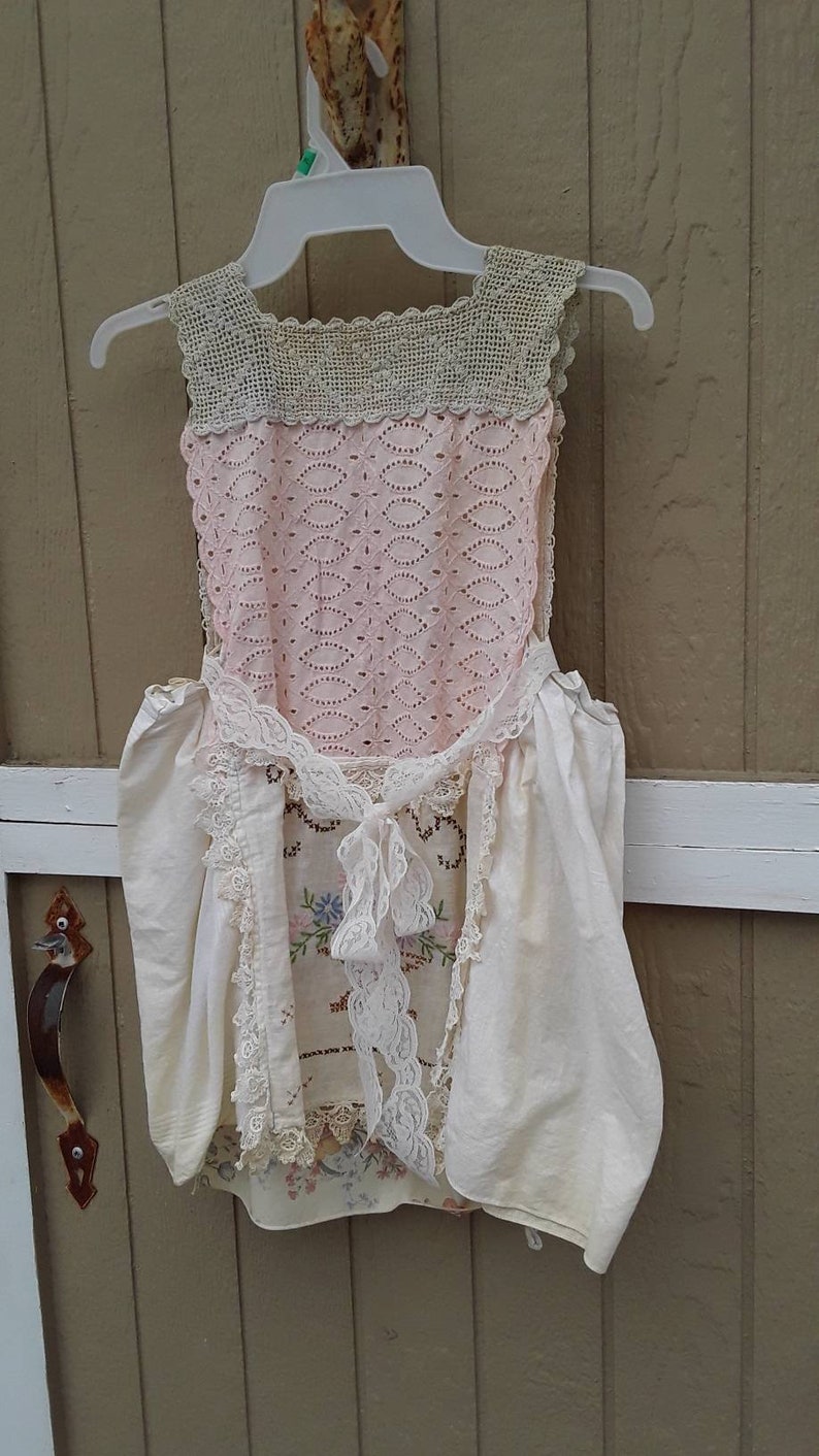 Upcycled Little Girls Vintage Dress Vintage Fabrics Photo Etsy