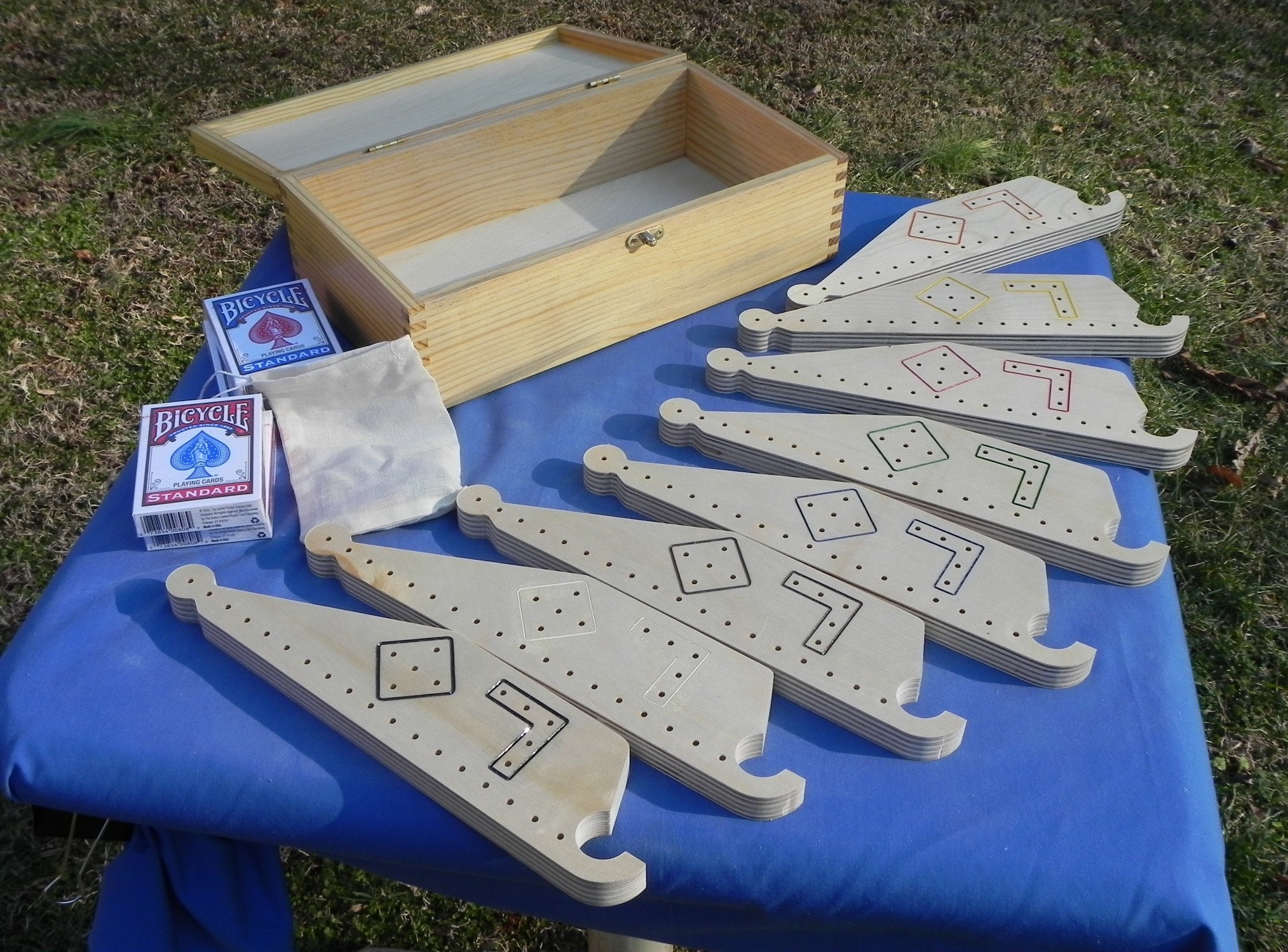 Rustic Pegs and Jokers Complete Set Etsy