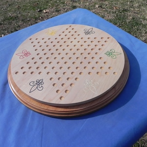 Wood Chinese Checkers Game