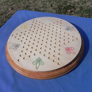 Wood Chinese Checkers Game