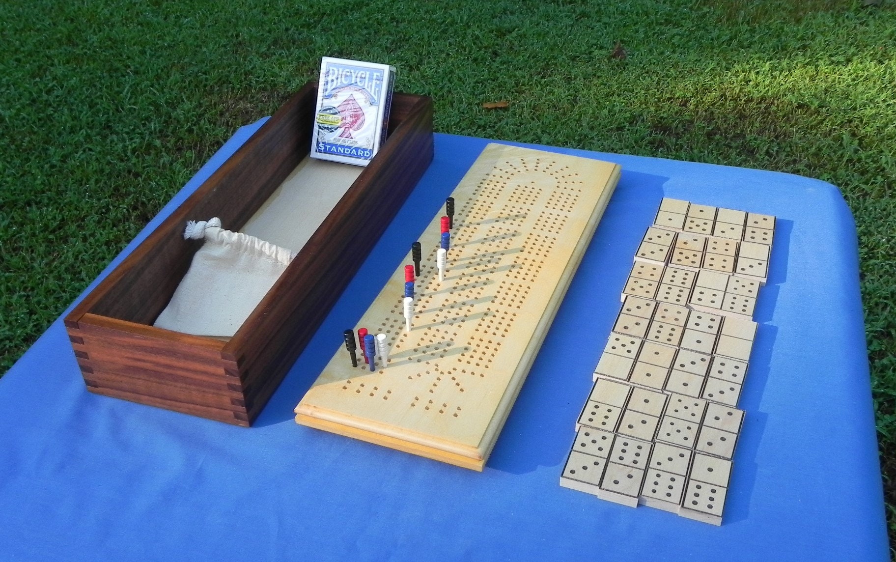 Four Player Cribbage with Domino's Etsy