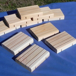 Soap Trays - Western Red Cedar bulk box 40 ct