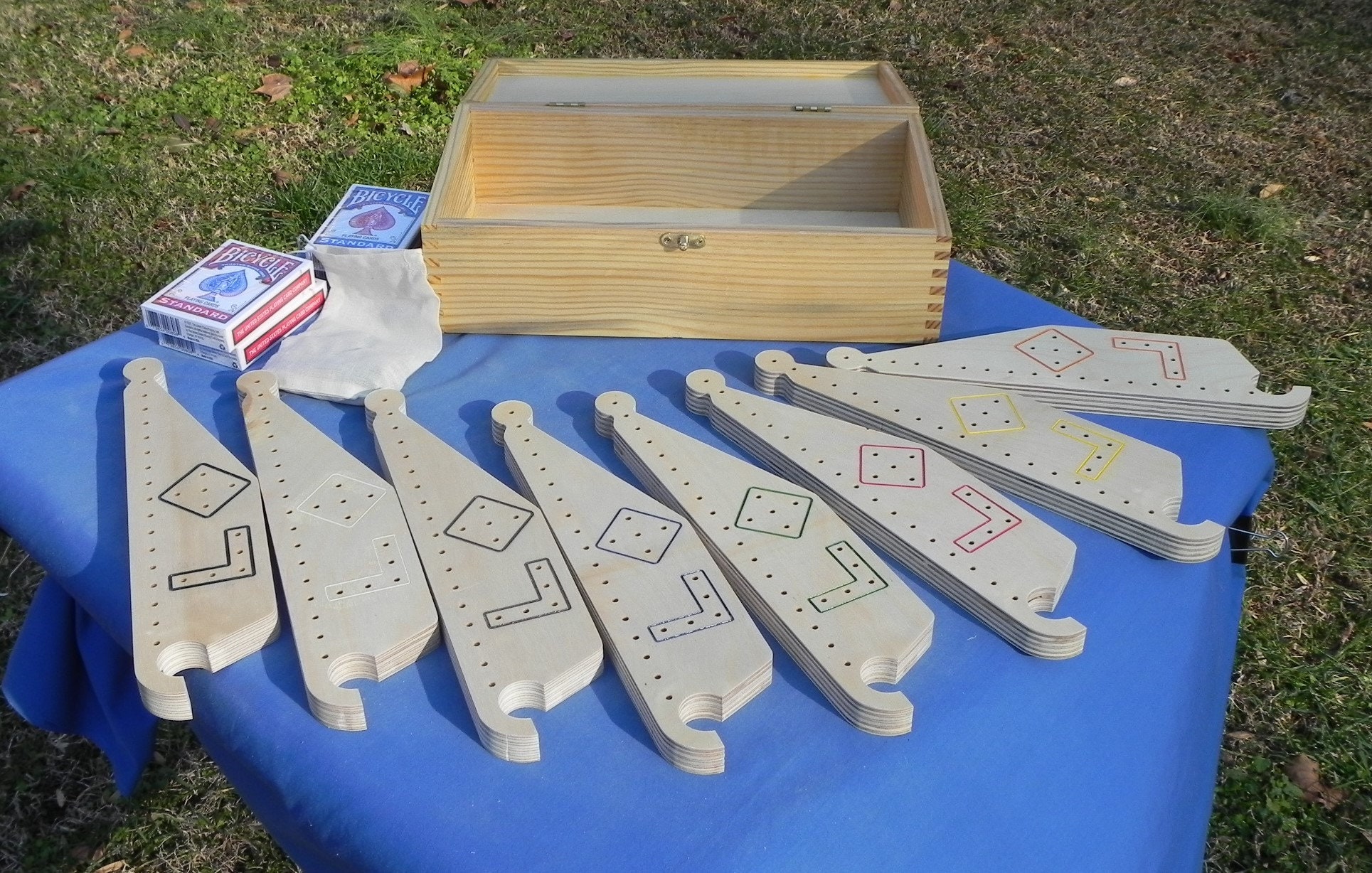 Rustic Pegs and Jokers Complete Set Etsy