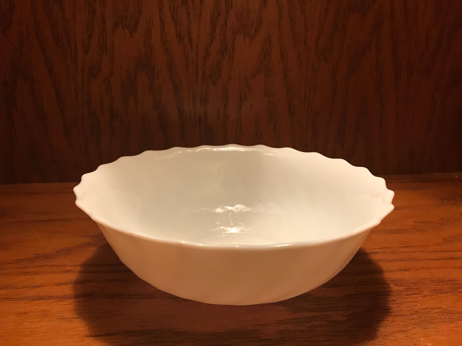 Arcopal Trianon White made in france white milk glass coup | Etsy