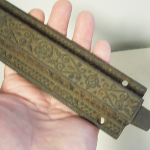 Antique French Door Locking Bolt, Eastlake Victorian Hardware, Locking Double Door Sliding Bolt, FREE SHIPPING!!