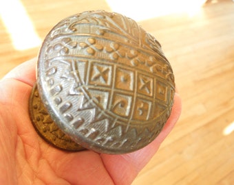 Antique Victorian Eastlake Doorknobs Set, Antique cast iron Authentic Doorknobs, FREE SHIPPING!!